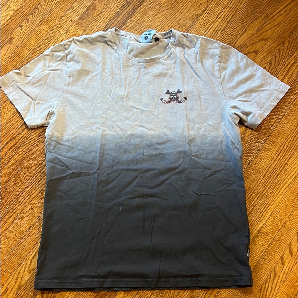 Gongshow Hockey Gradient T-Shirt in Black and Gray